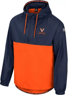 Colosseum Men's Virginia Cavaliers Blue 1/2 Zip Anorak Jacket