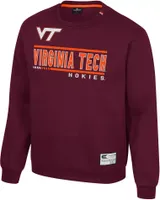 Colosseum Men's Virginia Tech Hokies Maroon I'll Be Back Crewneck Sweatshirt