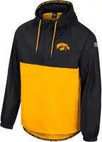 Colosseum Men's Iowa Hawkeyes Black 1/2 Zip Anorak Jacket