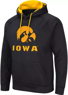 Colosseum Men's Iowa Hawkeyes Black Pullover Hoodie