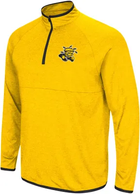 Colosseum Men's Wichita State Shockers Yellow 1/4 Zip Pullover