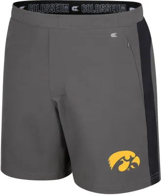 Colosseum Men's Iowa Hawkeyes Grey Top-Dead-Center Shorts