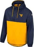 Colosseum Men's West Virginia Mountaineers Blue 1/2 Zip Anorak Jacket