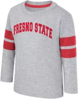 Colosseum Toddler Fresno State Bulldogs Heather Grey Dewey Long Sleeve T-Shirt