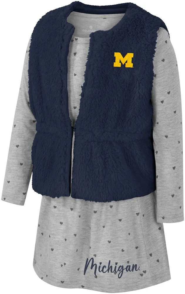 Colosseum Toddler Girls' Michigan Wolverines Vest and Dress Set