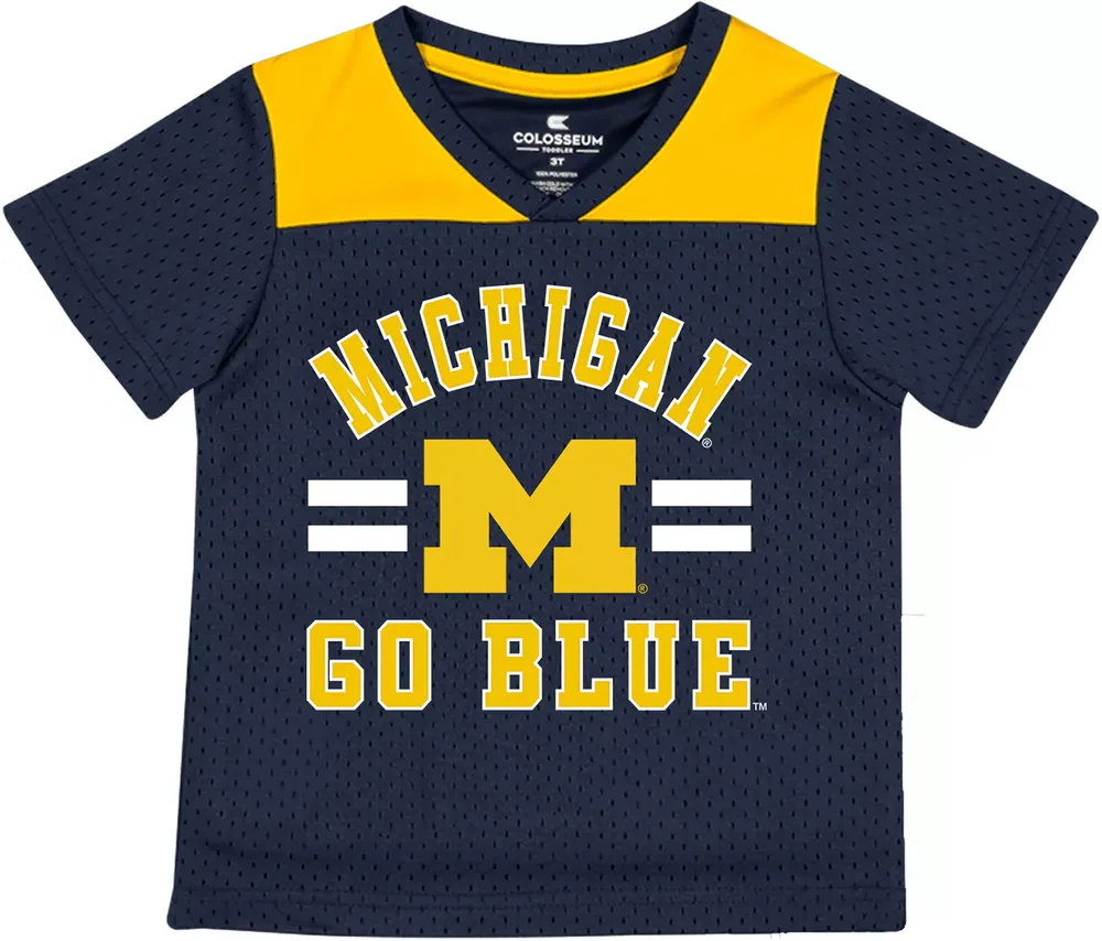 Colosseum Toddler Michigan Wolverines Blue Ka-Boot-It Jersey