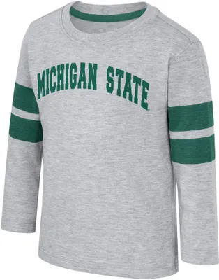 Colosseum Toddler Michigan State Spartans Heather Grey Dewey Long Sleeve T-Shirt