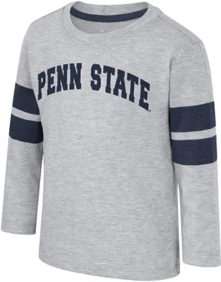 Colosseum Toddler Penn State Nittany Lions Heather Grey Dewey Long Sleeve T-Shirt