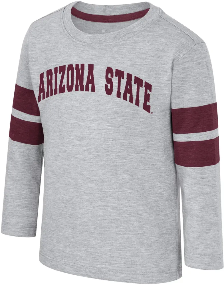 Colosseum Toddler Arizona State Sun Devils Heather Grey Dewey Long Sleeve T-Shirt