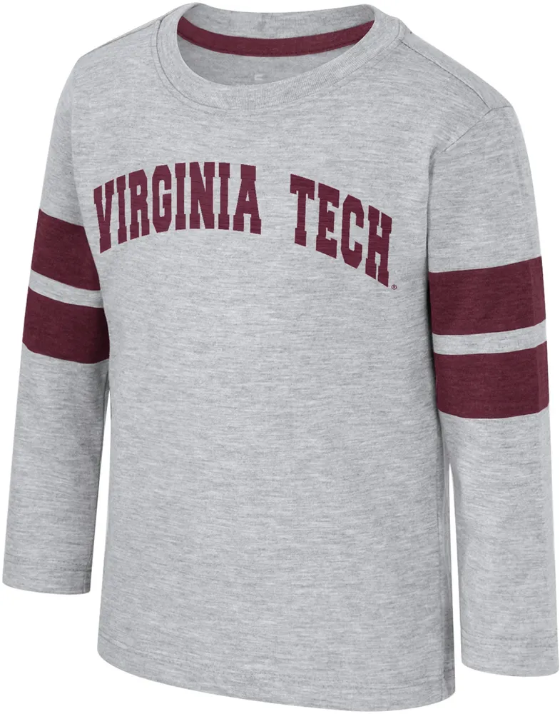 Colosseum Toddler Virginia Tech Hokies Heather Grey Dewey Long Sleeve T-Shirt