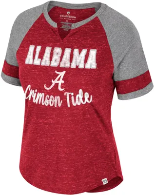 Colosseum Women's Alabama Crimson Tide Crimson V-Notch T-Shirt