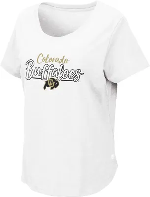 Colosseum Women's Colorado Buffaloes White T-Shirt