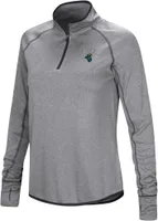 Colosseum Women's Coastal Carolina Chanticleers Grey 1/4 Zip Pullover