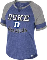 Colosseum Women's Duke Blue Devils Duke Blue V-Notch T-Shirt