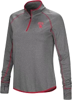 Colosseum Women's Houston Cougars Heather Charcoal 1/4 Zip Pullover