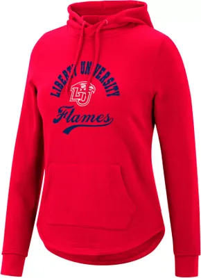 Colosseum Women's Liberty Flames Red Pullover Hoodie