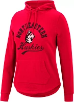 Colosseum Women's Northeastern Huskies Red Crossover Pullover Hoodie