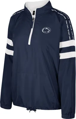 Colosseum Women's Penn State Nittany Lions Blue Make a Statement 1/4 Zip Pullover