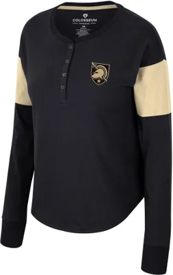 Colosseum Women's Army West Point Black Knights Henley Long Sleeve T-Shirt