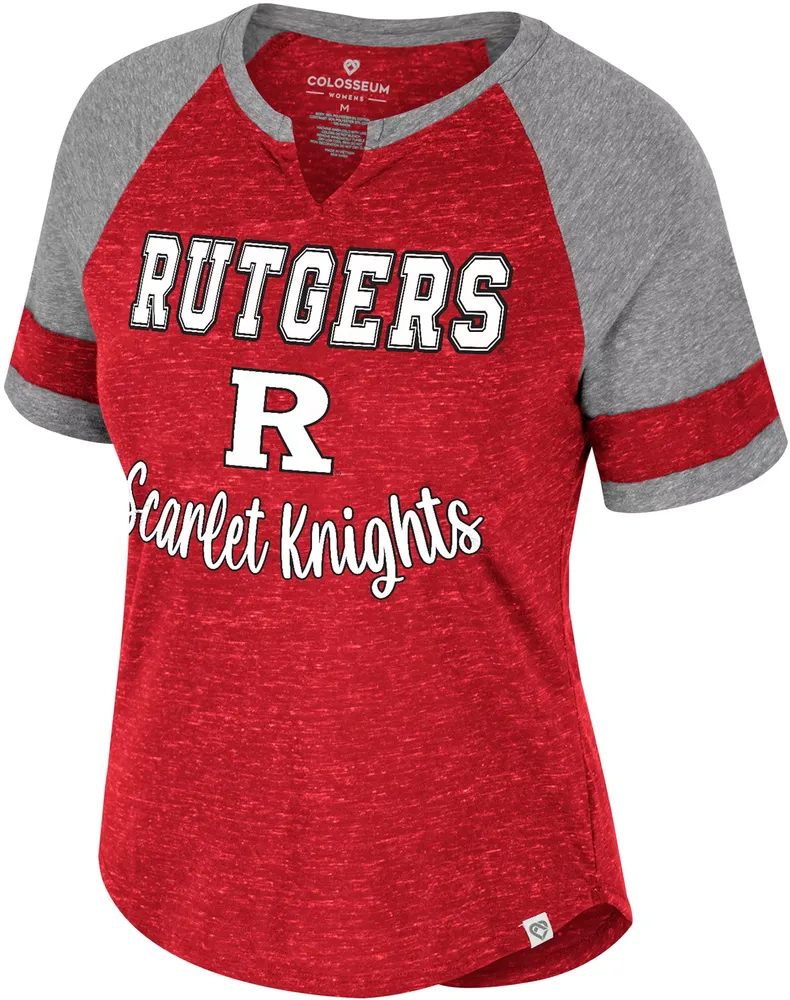 Colosseum Women's Rutgers Scarlet Knights Scarlet V-Notch T-Shirt