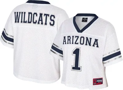 Colosseum Women's Arizona Wildcats White Cropped Jersey