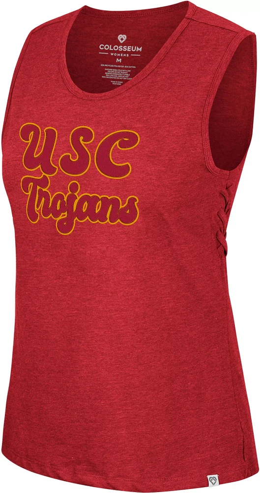 Colosseum Women's USC Trojans Crimson Earth Tank Top