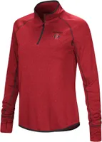 Colosseum Women's San Diego State Aztecs Scarlet 1/4 Zip Pullover