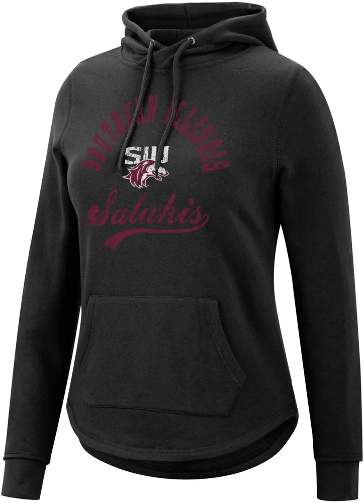 Colosseum Women's Southern Illinois  Salukis Black Pullover Hoodie