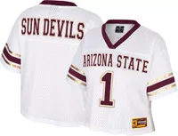 Colosseum Women's Arizona State Sun Devils White Cropped Jersey