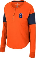 Colosseum Women's Syracuse Orange Henley Long Sleeve T-Shirt