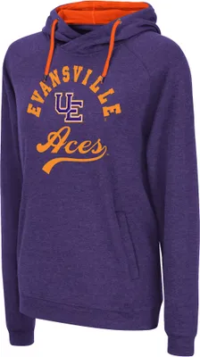 Colosseum Women's Evansville Purple Aces Pullover Hoodie