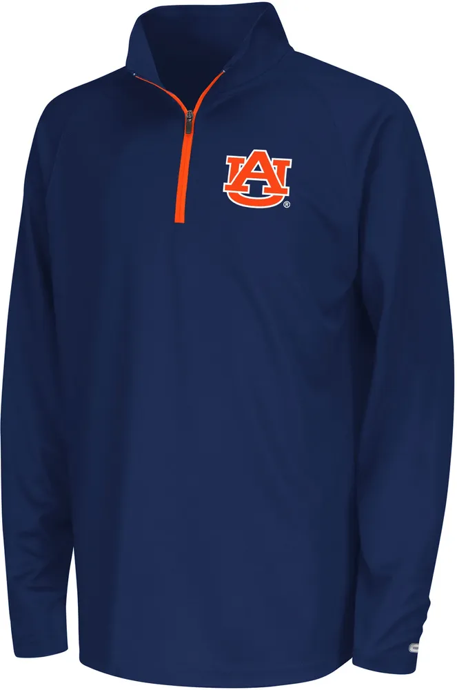 Colosseum Youth Auburn Tigers Orange 1/4 Zip Pullover