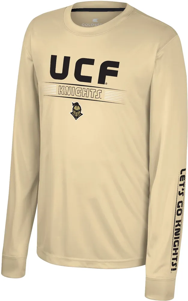 Colosseum Youth UCF Knights Gold Zach Long Sleeve T-Shirt