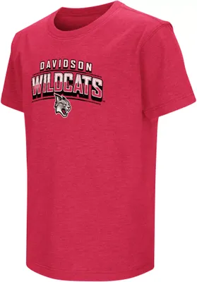 Colosseum Youth Davidson Wildcats Red Playbook T-Shirt