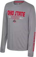 Colosseum Youth Ohio State Buckeyes Grey Zach Long Sleeve T-Shirt