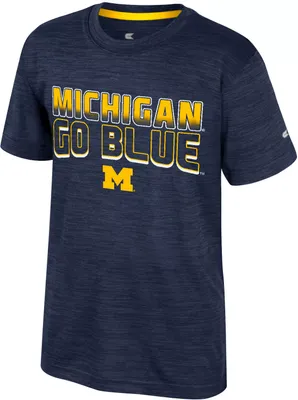 Colosseum Youth Michigan Wolverines Blue Creative Control T-Shirt