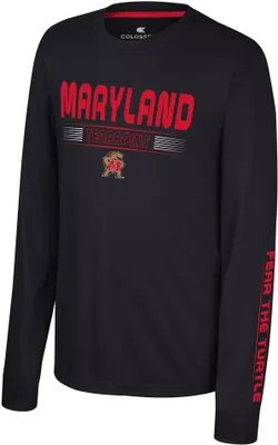 Colosseum Youth Maryland Terrapins Black Zach Long Sleeve T-Shirt