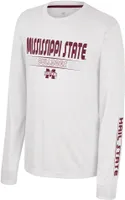 Colosseum Youth Mississippi State Bulldogs White Zach Long Sleeve T-Shirt