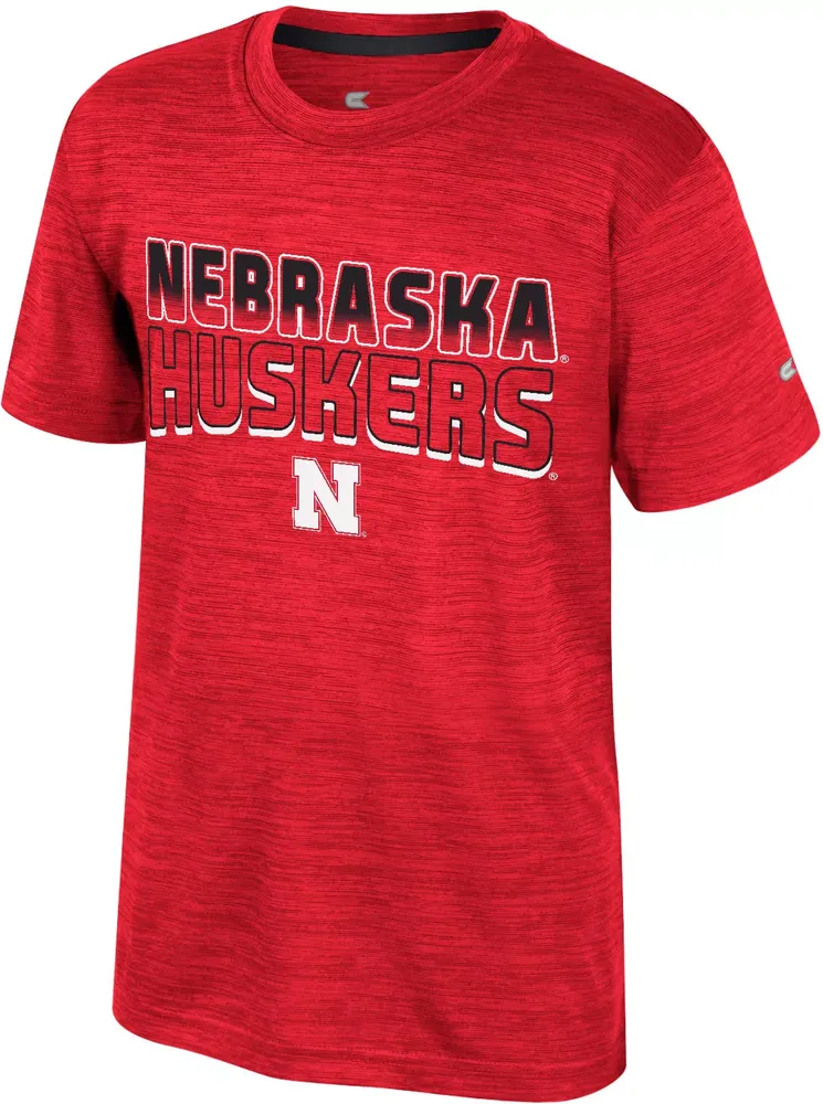 Colosseum Youth Nebraska Cornhuskers Scarlet Creative Control T-Shirt