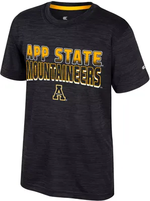 Colosseum Youth Appalachian State Mountaineers Black Creative Control T-Shirt