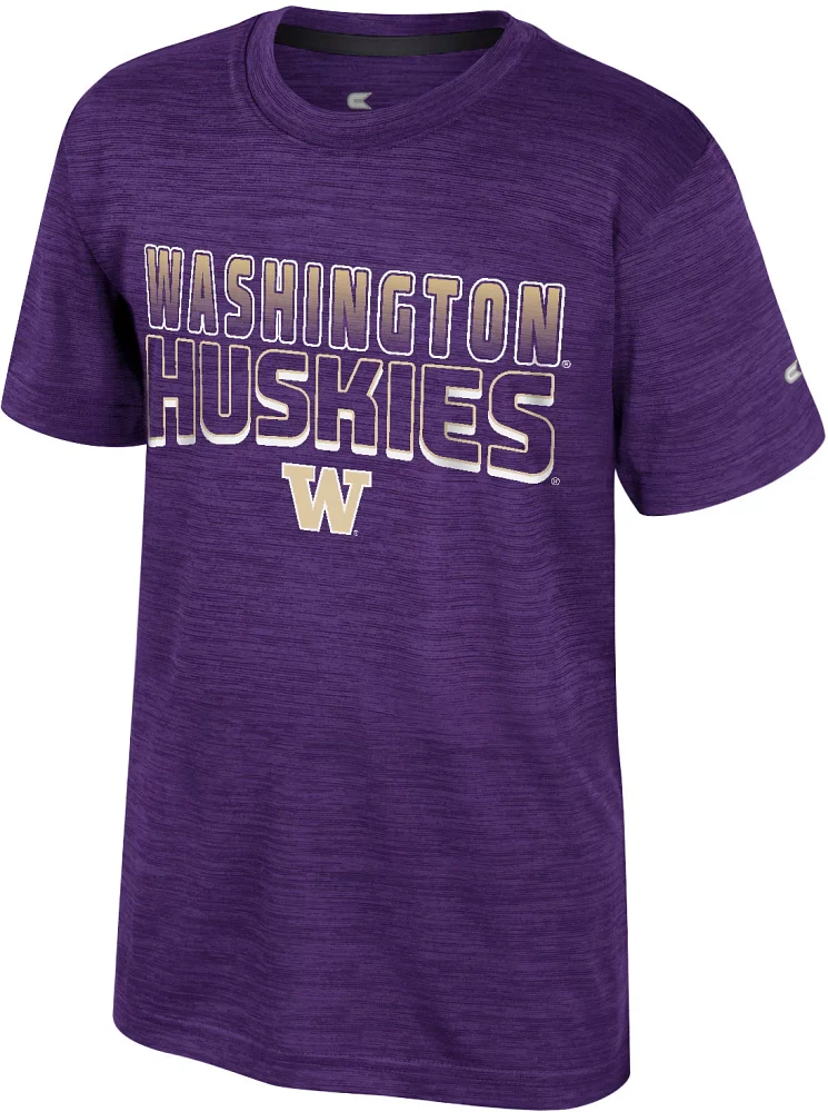 Colosseum Youth Washington Huskies Purple Creative Control T-Shirt