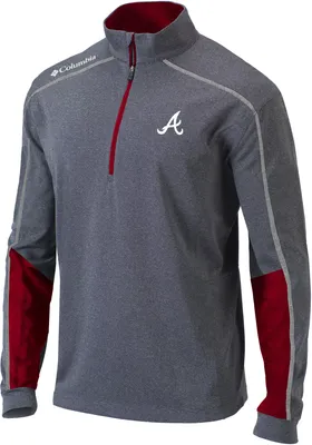 Columbia Men's Atlanta Braves Shotgun 1/4 Zip Pullover