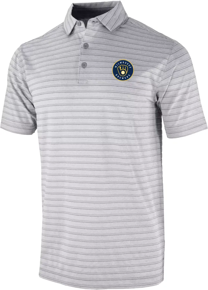 Columbia Men's Milwaukee Brewers Omni-Wick Post Round Polo