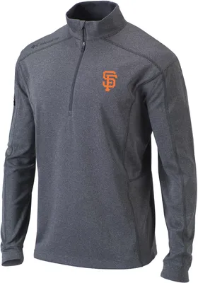 Columbia Men's San Francisco Giants Omni-Wick Shotgun 1/4 Zip Pullover