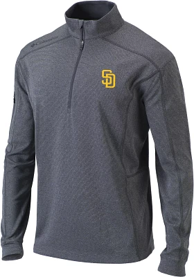 Columbia Men's San Diego Padres Omni-Wick Shotgun 1/4 Zip Pullover