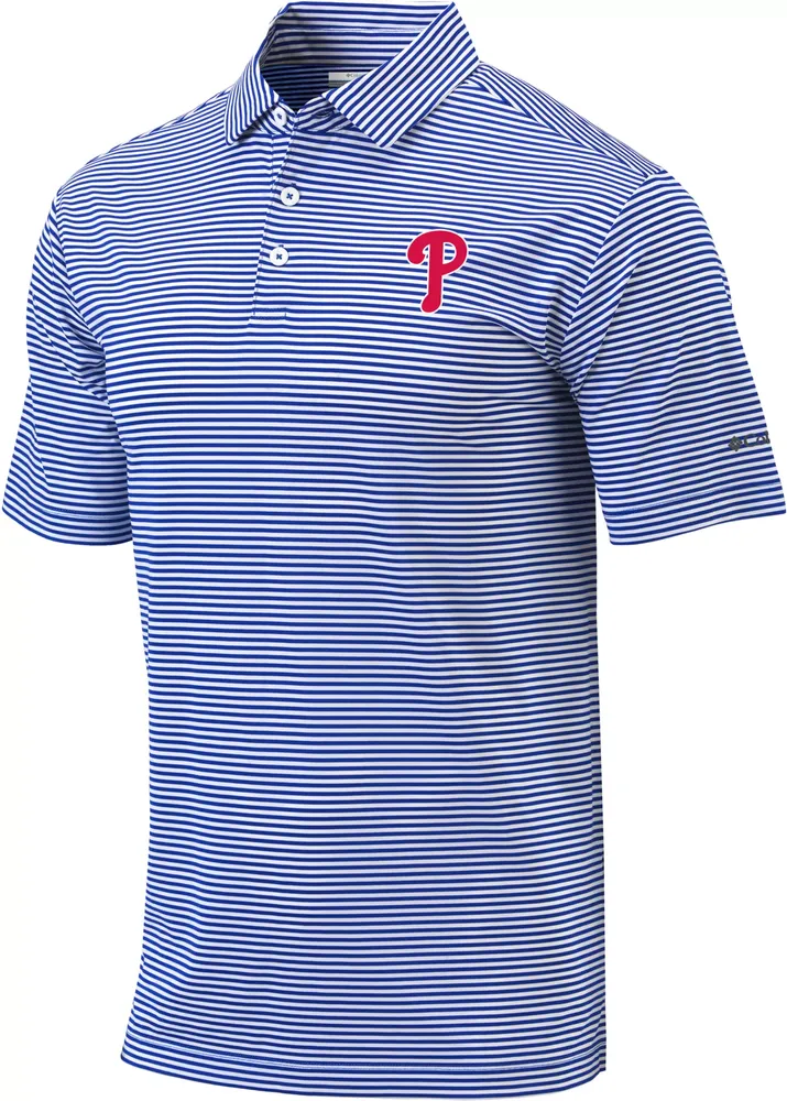 Columbia Men's Philadelphia Phillies Golf Club Invite Omni-Wick Polo