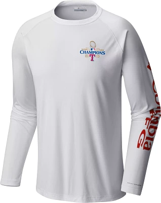 Columbia Men's 2023 World Series Champions Texas Rangers Terminal Tackle Long Sleeve Shirt