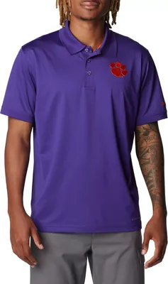 Columbia Men's Clemson Tigers Regalia Tamiami Performance Polo