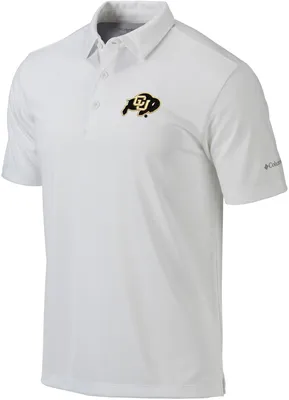 Columbia Men's Colorado Buffaloes White Drive Performance Polo