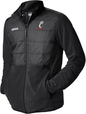 Columbia Men's Cincinnati Bearcats Black Basin Butte Full Zip Jacket